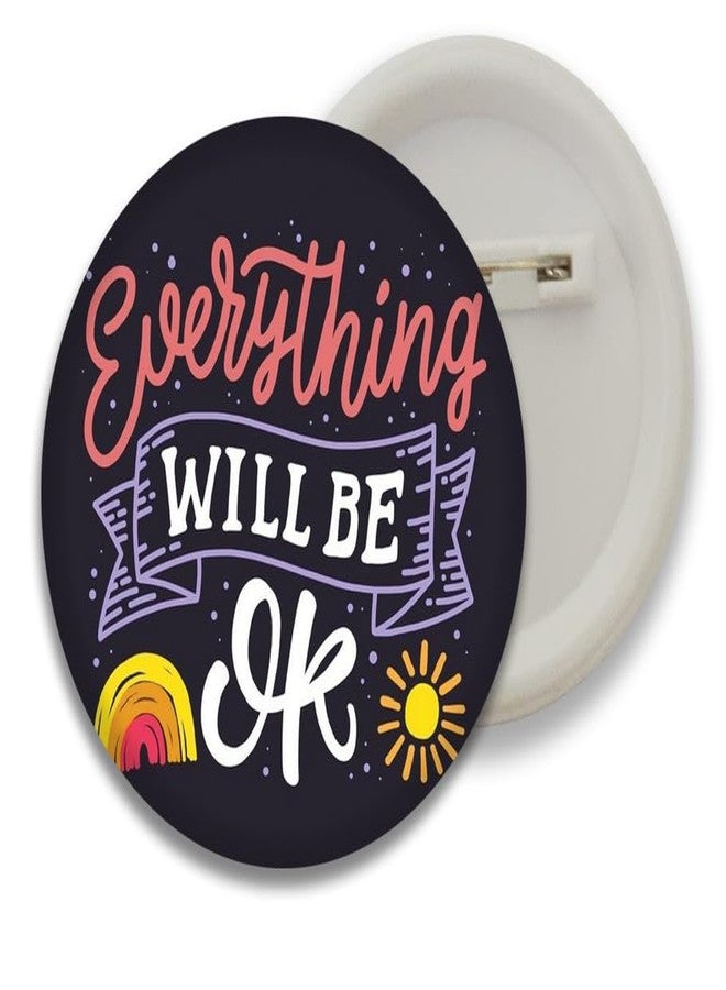 D2C® Plastic Motivational Quotes Round Pin Button Badge - Perfect for Boys, Girls, Men & Women Trendy Batches for Bags, Backpacks Ideal Birthday Gift, Party Favor Size 58mm Multicolor Pack of 5 D13 - Image 5